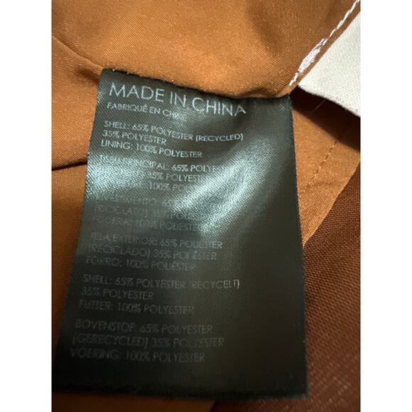 Club Monaco Brown Silk Satin High Waisted Slit Full Straight Maxi Slip Skirt 8 - Picture 5 of 5